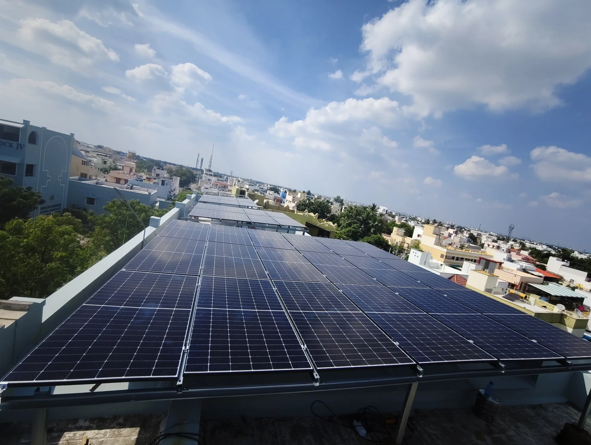 solar panel for bharathi school
