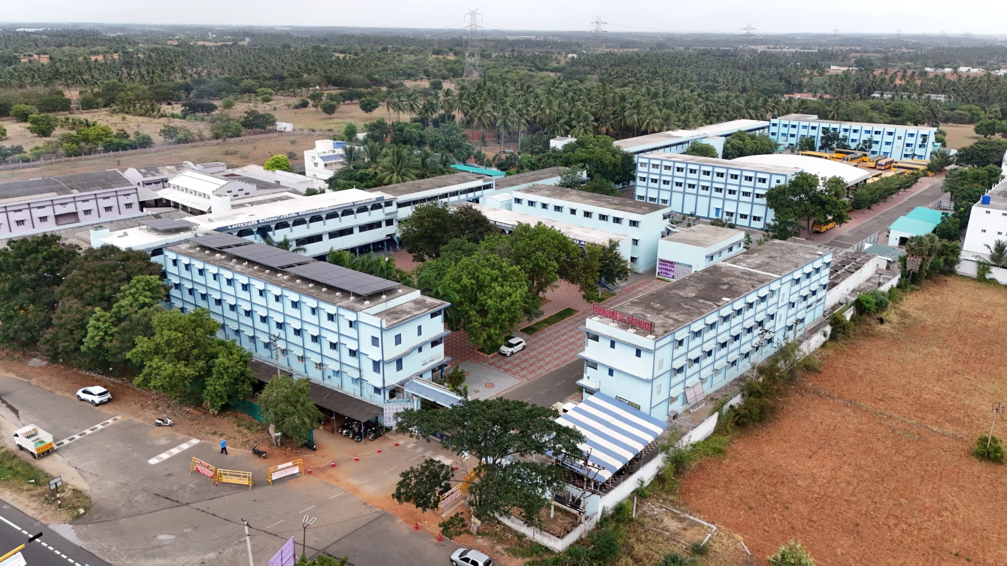 solar panels on clay roof tiles
