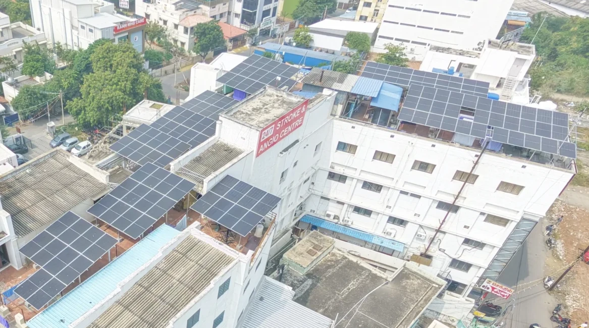 solar panel setup